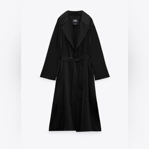 Zara long satin jacket